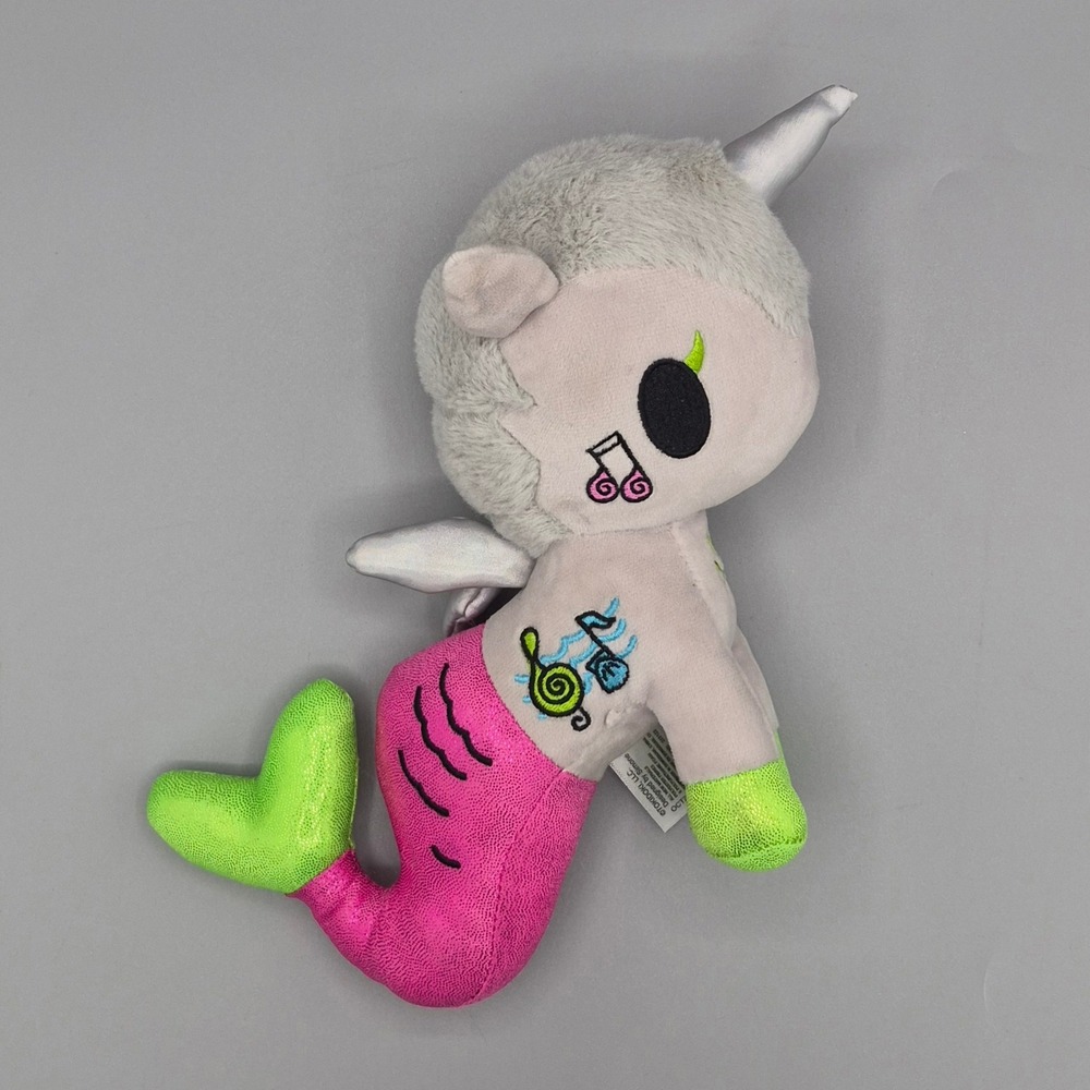 Tokidoki Mermicorno Deejay Plush Simone Legno Grey Pink Green 2023